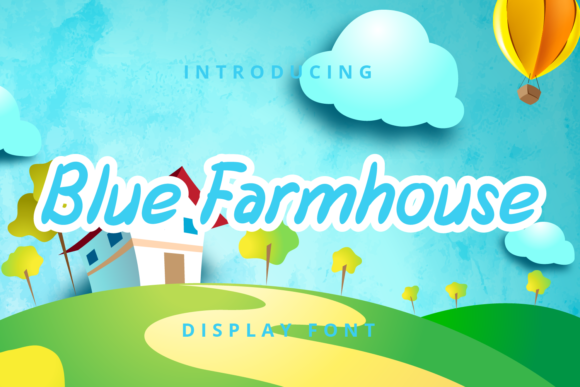 Blue Farmhouse: A Charming Display Font for Modern Web Design