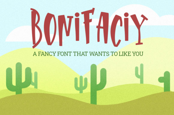 Bonifaciy: A Quirky Display Font for Playful Brand Identities