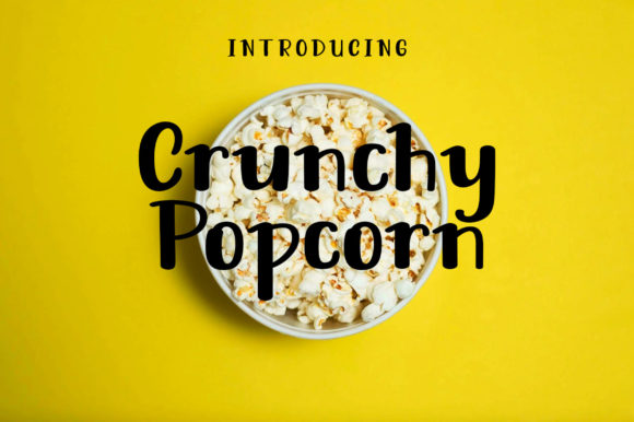 Crunchy Popcorn Font: Adding Whimsy to My Handmade Product Designs