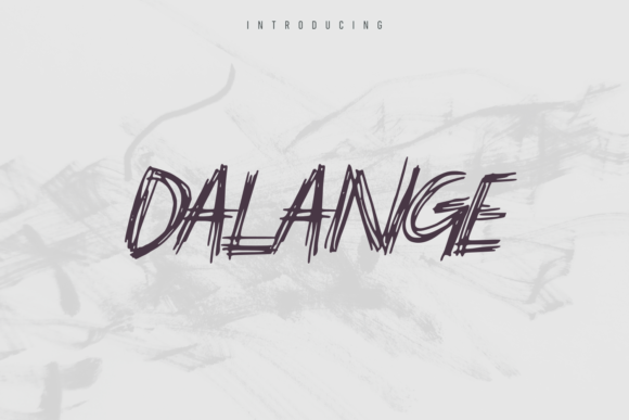 Dalange: A Sketch-Style Display Font for Editorial Design and Digital Publishing
