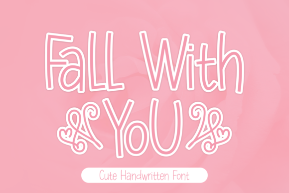 Fall with You: A Whimsical Display Font for Editorial Design and Digital Publishing