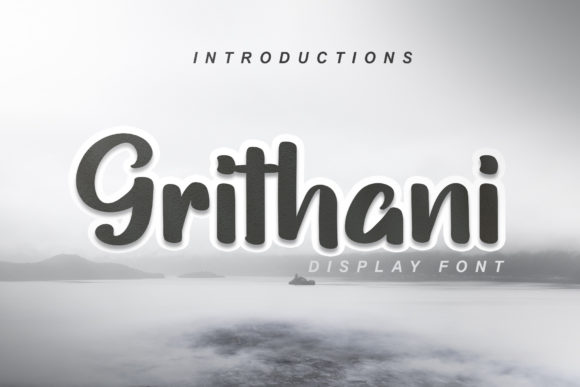 Grithani: A Modern Display Font for Stylish Editorial Design