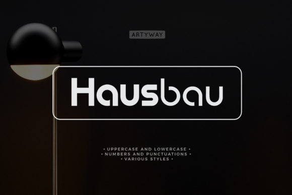 Hausbau: A Minimalist Display Font for Modern Editorial Design