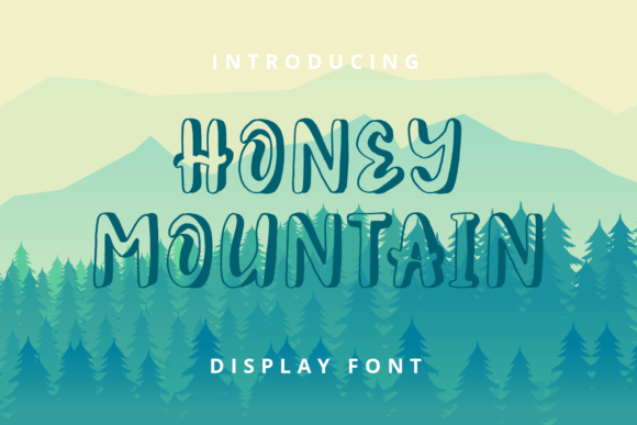 Honey Mountain: A Playful Display Font for Crafters & Makers