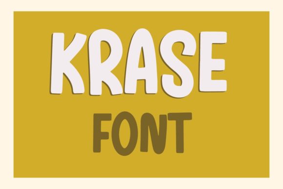 Krase Font: Bold Display Type for Crafters