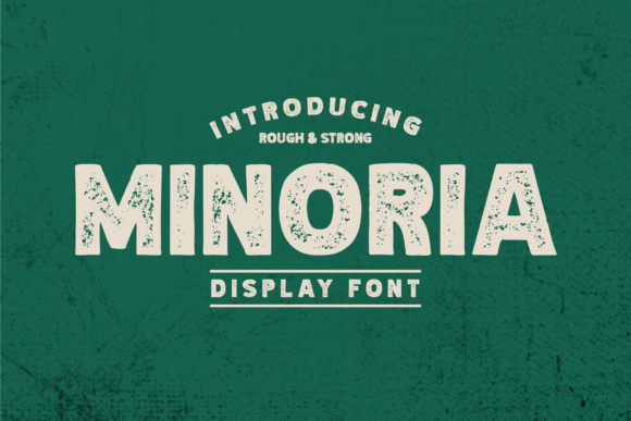 Minoria: A Bold Display Font for Crafters and Product Designers