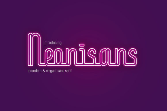 Neonisans: A Modern Display Font for Digital Designers