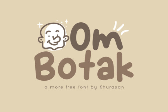 Om Botak: A Stylish Display Font for Crafters and Product Designers