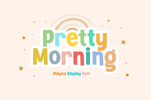 Pretty Morning: A Playful Display Font for Editorial Design and Digital Publishing