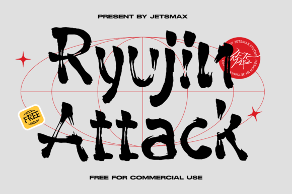 Ryujin Attack Font: Bold Branding for Small Business