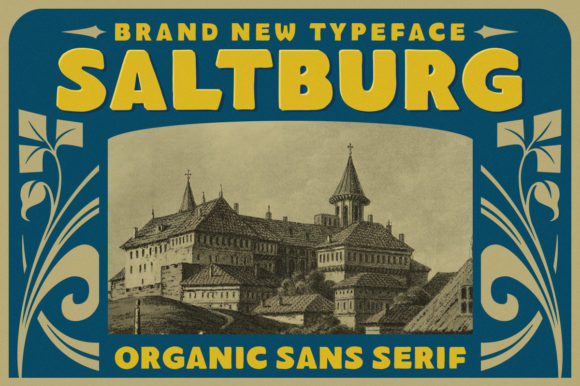 Saltburg: A Bold Display Font for Modern Editorial Design