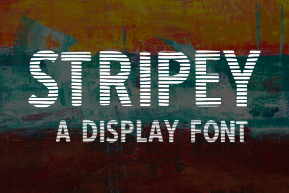 Stripey Font: A Retro Display Typeface for Web Design