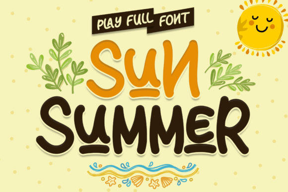 Sun Summer: A Joyful Display Font for Modern Web Design