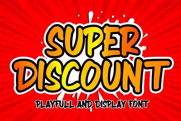 Super Discount: A Bold Display Font for Modern Marketing Visuals