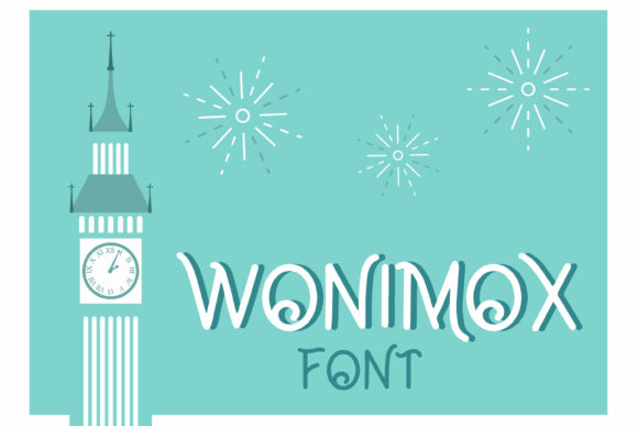 Testing Wonimox Font for Whimsical Brand Identity Design