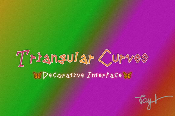 Triangular Curves: A Bold Display Font for Scroll-Stopping Digital Campaigns