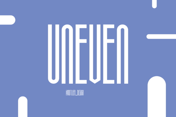 Uneven: A Minimalist Display Font for a Cohesive Brand Identity
