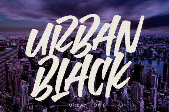 Urban Black: A Bold Typeface for Confident Editorial Design